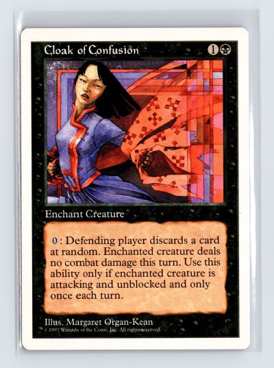 Vintage MTG 1995 Fifth Edition Cloak of Confusion - White Border