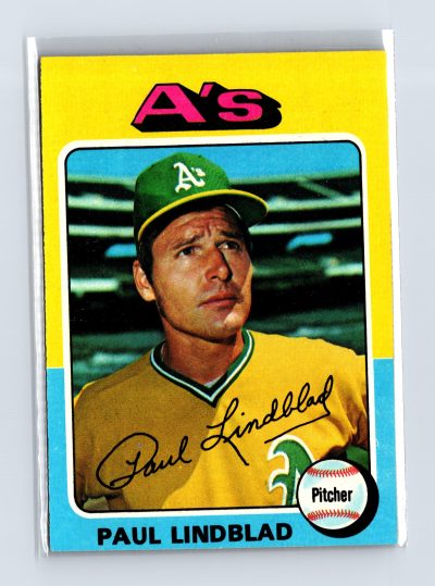 1975 Topps Baseball - SET BREAK - #278 Paul Lindblad
