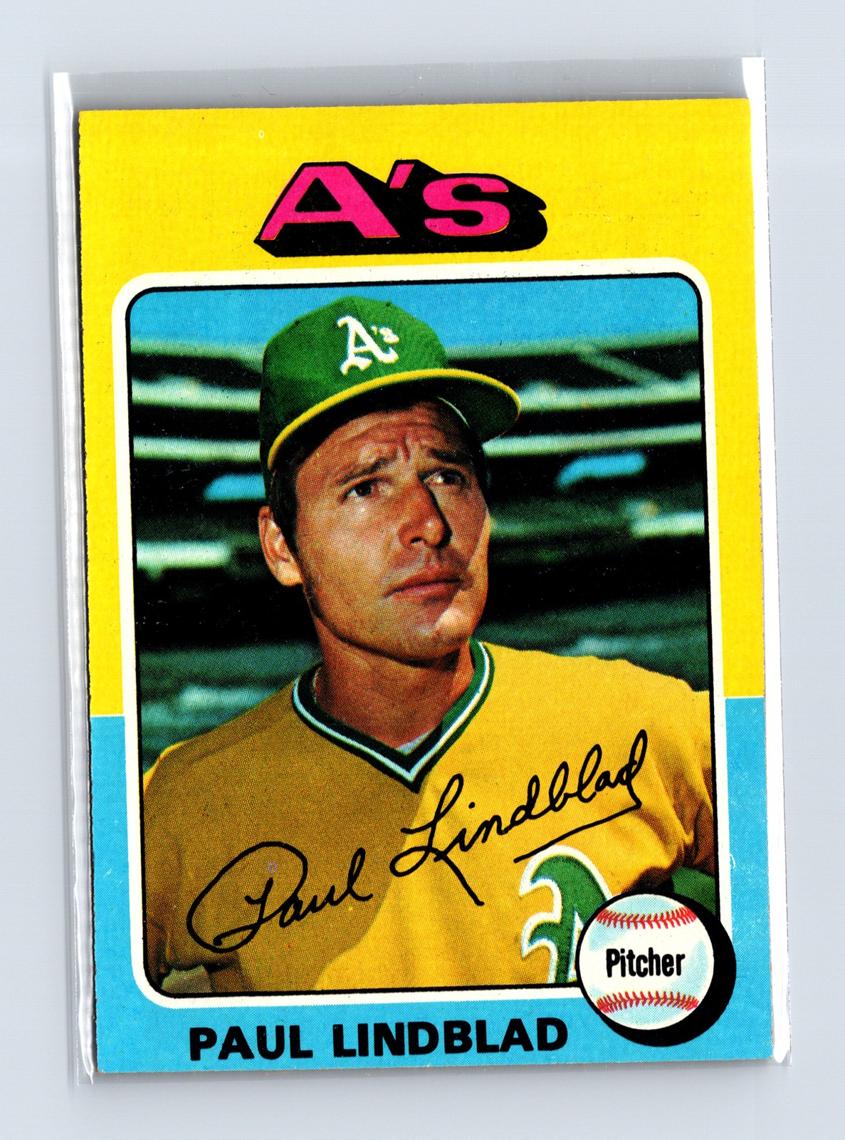 1975 Topps Baseball - SET BREAK - #278 Paul Lindblad