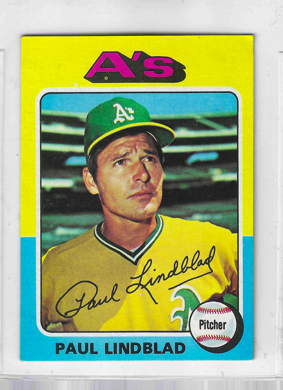 1975 Topps MINI Baseball - SET BREAK - Paul Lindblad #278