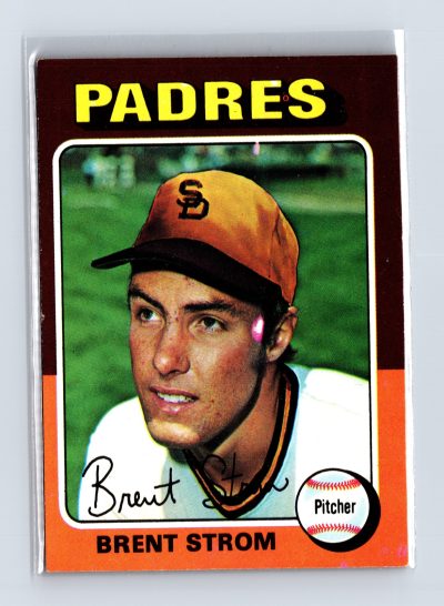 1975 Topps Baseball - SET BREAK - #643 Brent Strom