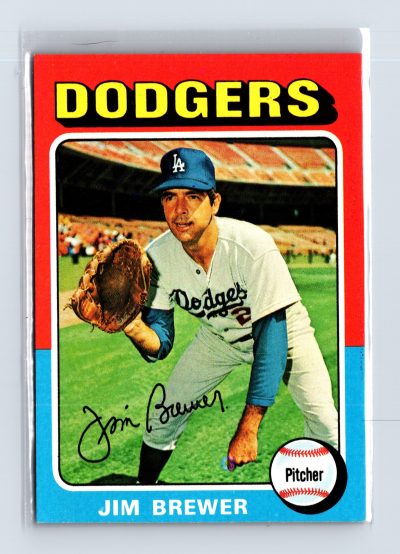 1975 Topps Baseball - SET BREAK - #163 Jim Brewer