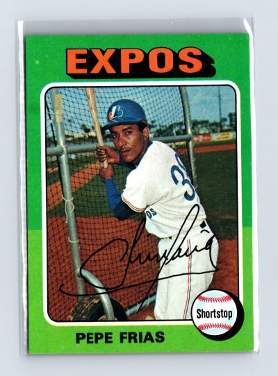 1975 Topps Baseball - SET BREAK - #496 Pepe Frias