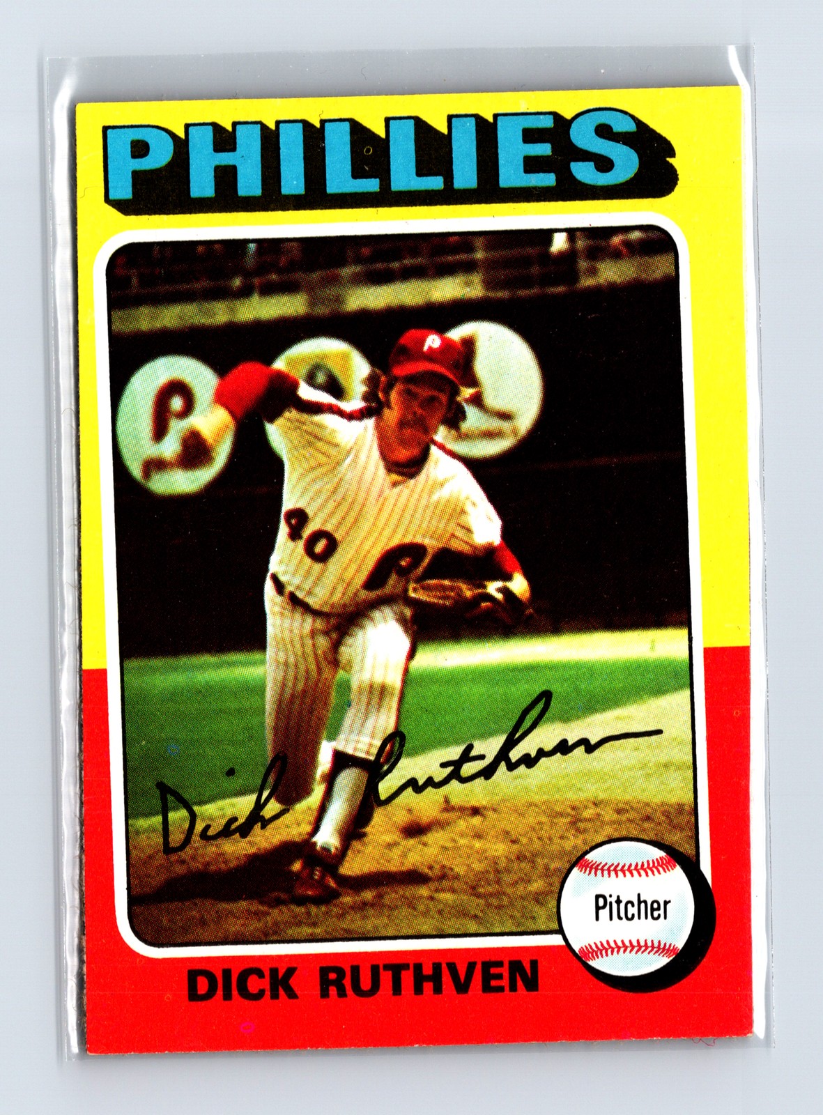 1975 Topps Baseball - SET BREAK - #267 Dick Ruthven