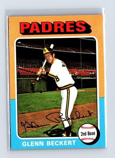 1975 Topps Baseball - SET BREAK - #484 Glenn Beckert