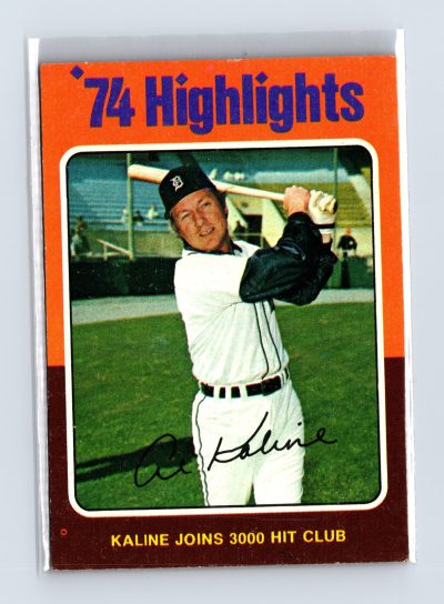 1975 Topps Baseball - SET BREAK - #4 Al Kaline '74 Highlights (HOF)