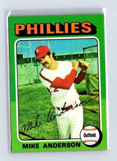 1975 Topps Baseball - SET BREAK - #118 Mike Anderson