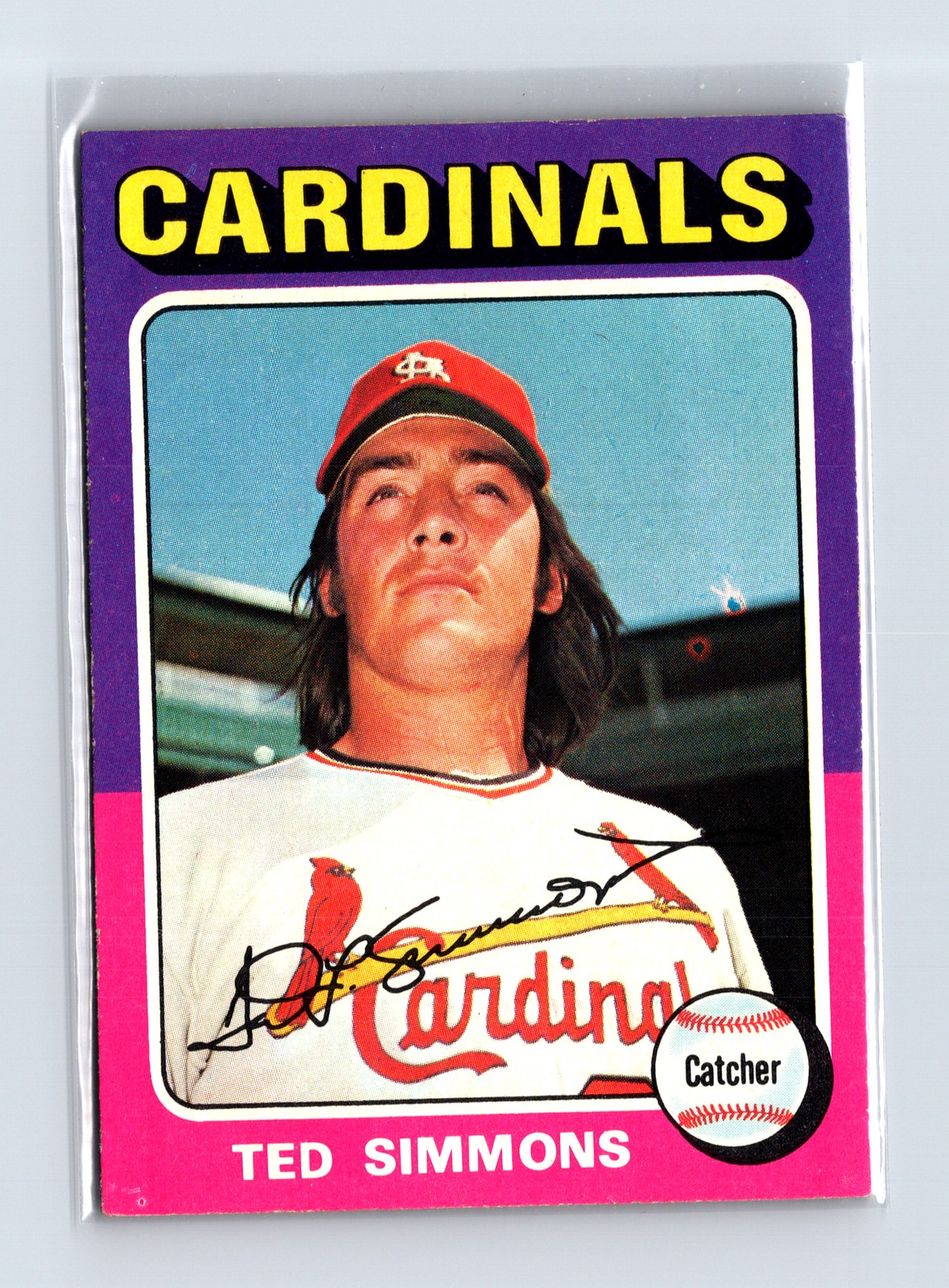1975 Topps Baseball - SET BREAK - #75 Ted Simmons (HOF)