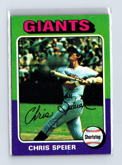 1975 Topps Baseball - SET BREAK - #505 Chris Speier