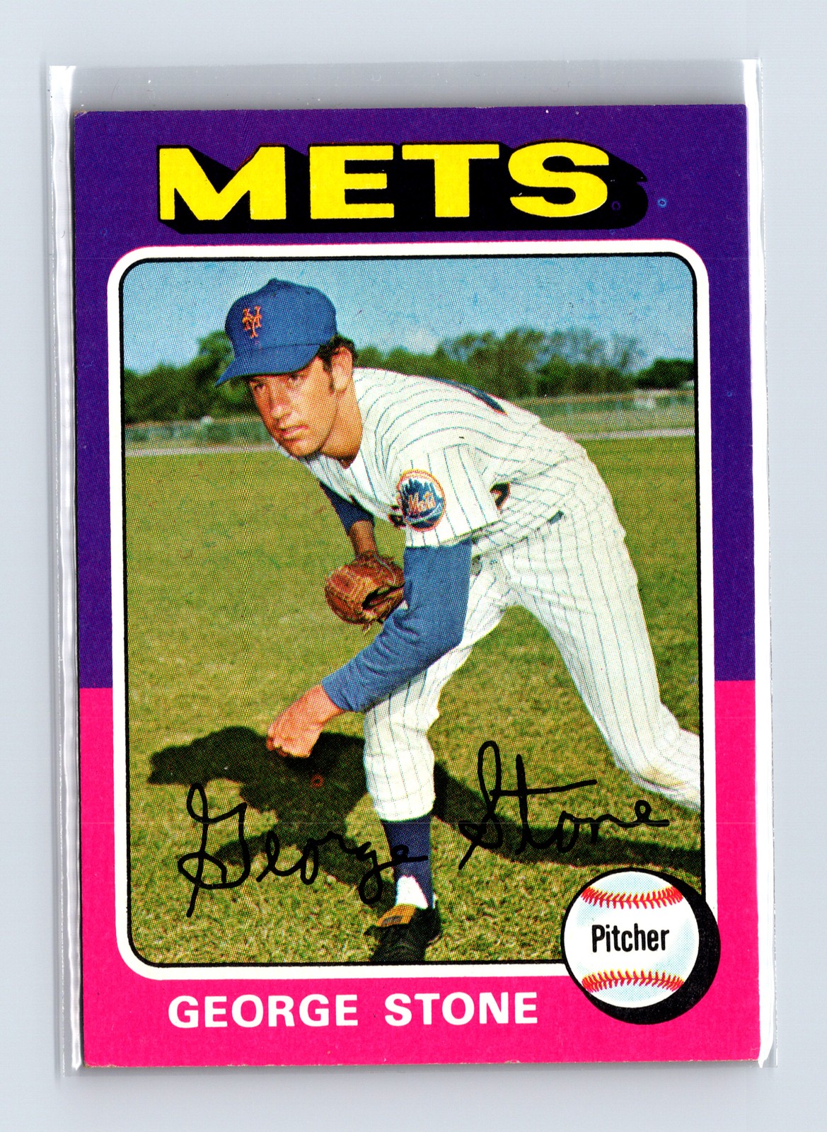 1975 Topps Baseball - SET BREAK - #239 George Stone