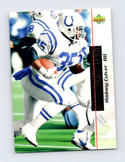 1993 Upper Deck #34 Rodney Culver Indianapolis Colts NFL Football Card