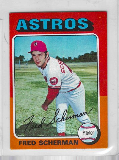 1975 Topps MINI Baseball - SET BREAK - Fred Scherman #252