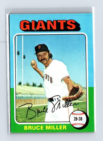 1975 Topps Baseball - SET BREAK - #606 Bruce Miller (RC)