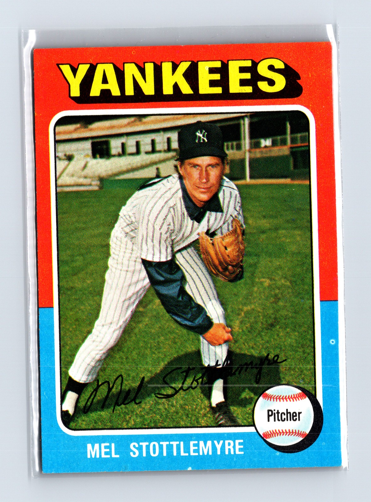 1975 Topps Baseball - SET BREAK - #183 Mel Stottlemyre