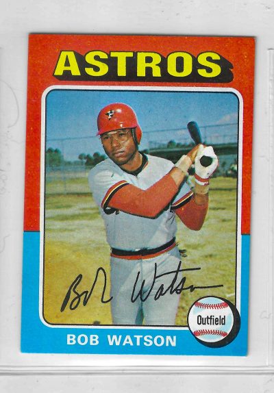 1975 Topps MINI Baseball - SET BREAK - Bob Watson #227