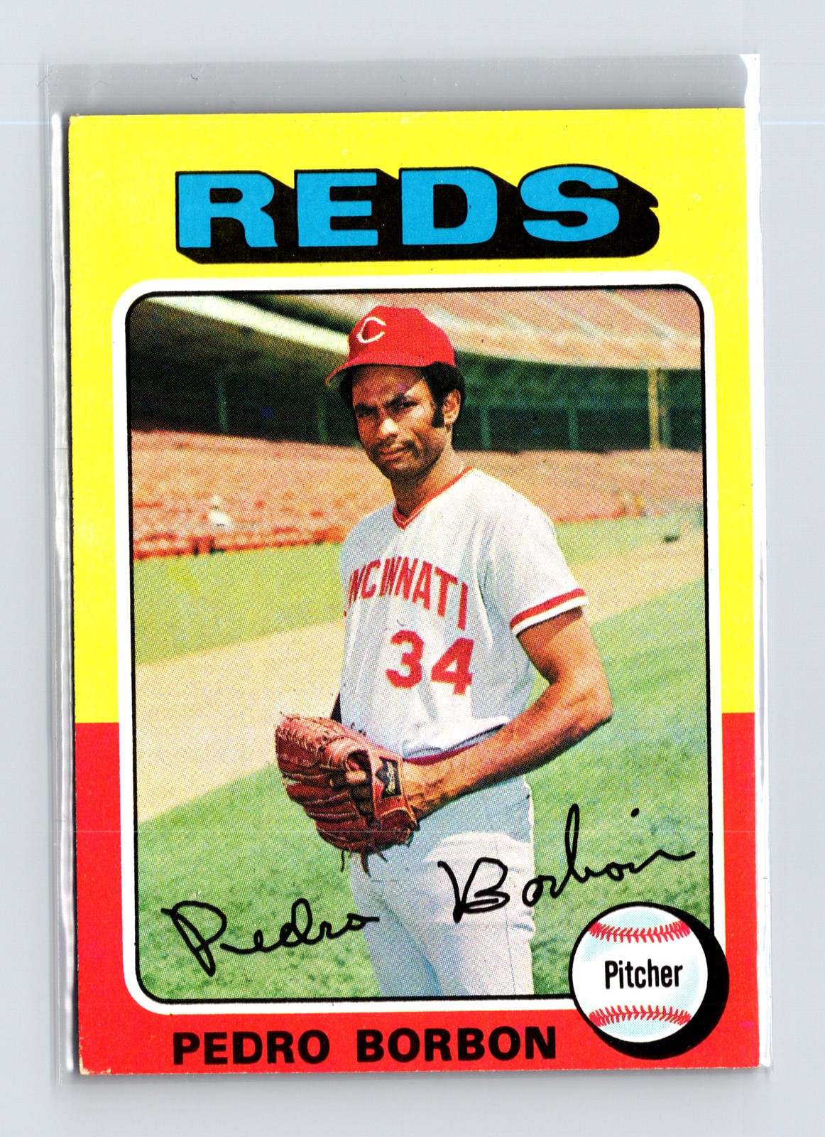 1975 Topps Baseball - SET BREAK - #157 Pedro Borbon