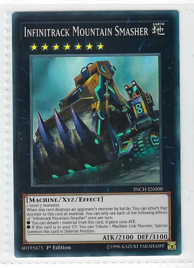 Yu-Gi-Oh! Infinitrack Mountain Smasher Super Rare 1st Edition INCH-EN008