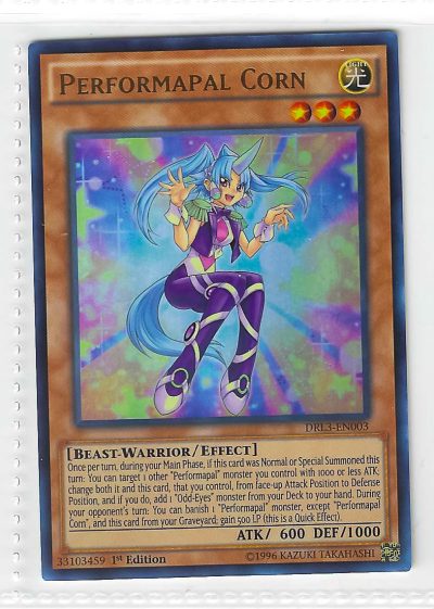 Yu-Gi-Oh! Performapal Corn DRL3-EN003 Ultra Rare 1st Edition