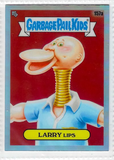 2021 Garbage Pail Kids Chrome Series 4 Larry Lips #157a Refractor
