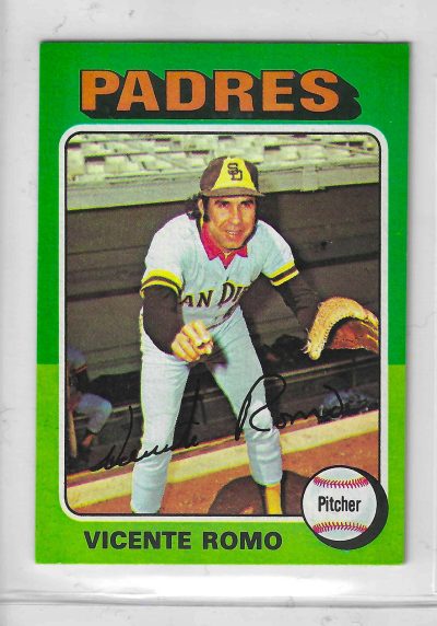 1975 Topps MINI Baseball - SET BREAK - Vicente Romo #274