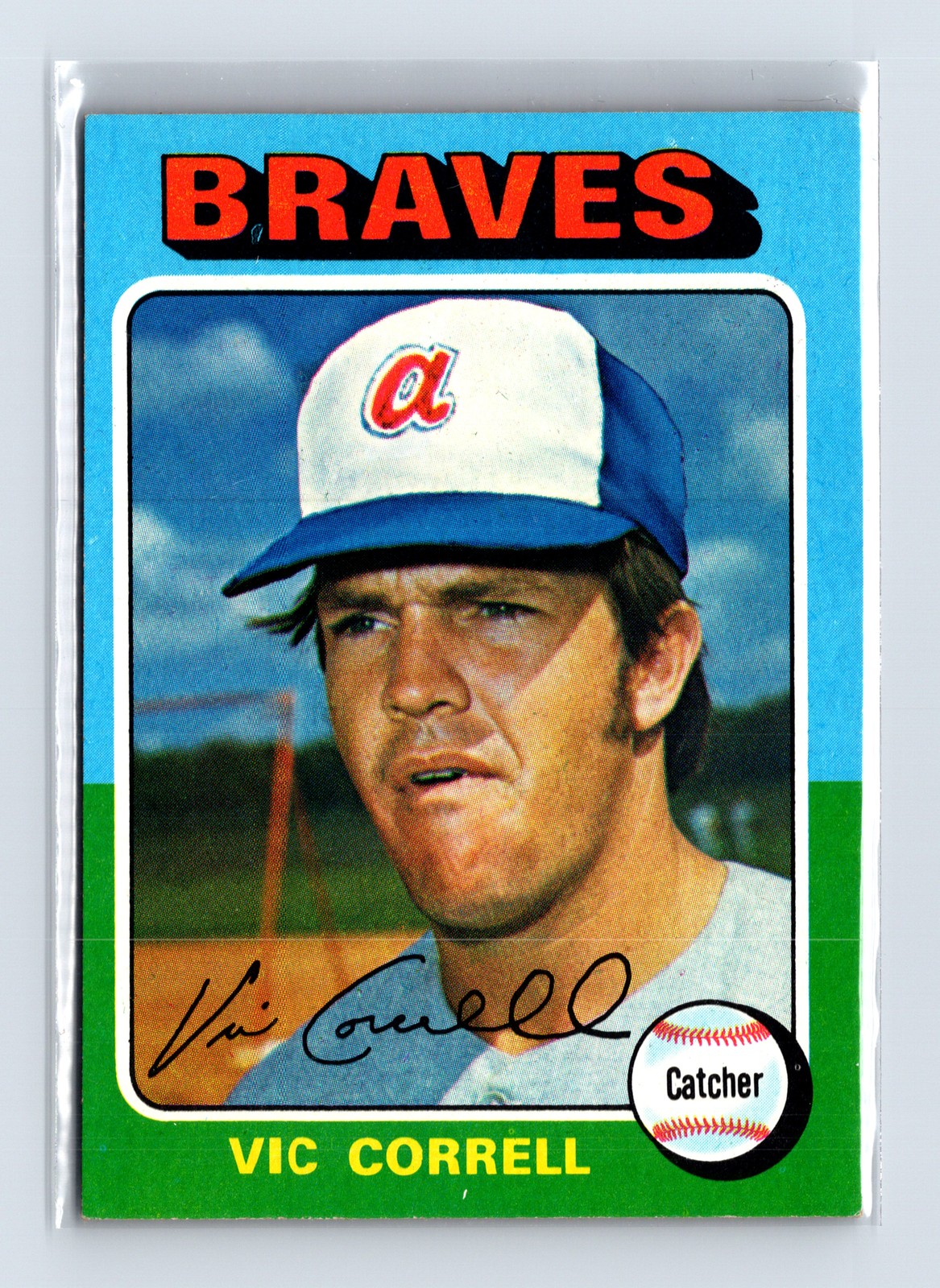 1975 Topps Baseball - SET BREAK - #177 Vic Correll (RC)