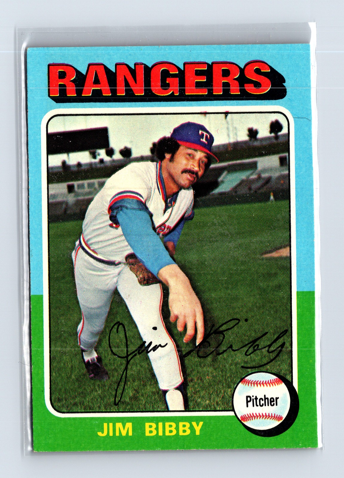 1975 Topps Baseball - SET BREAK - #155 Jim Bibby