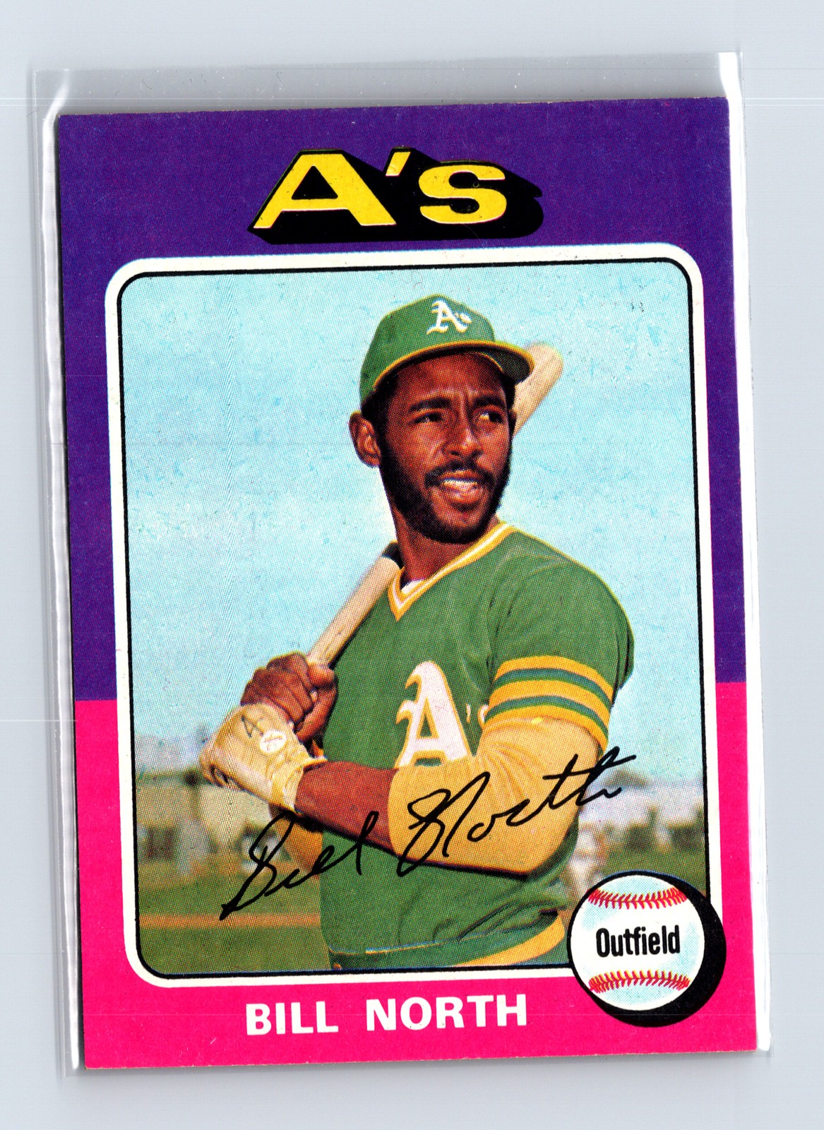 1975 Topps Baseball - SET BREAK - #121 Bill North