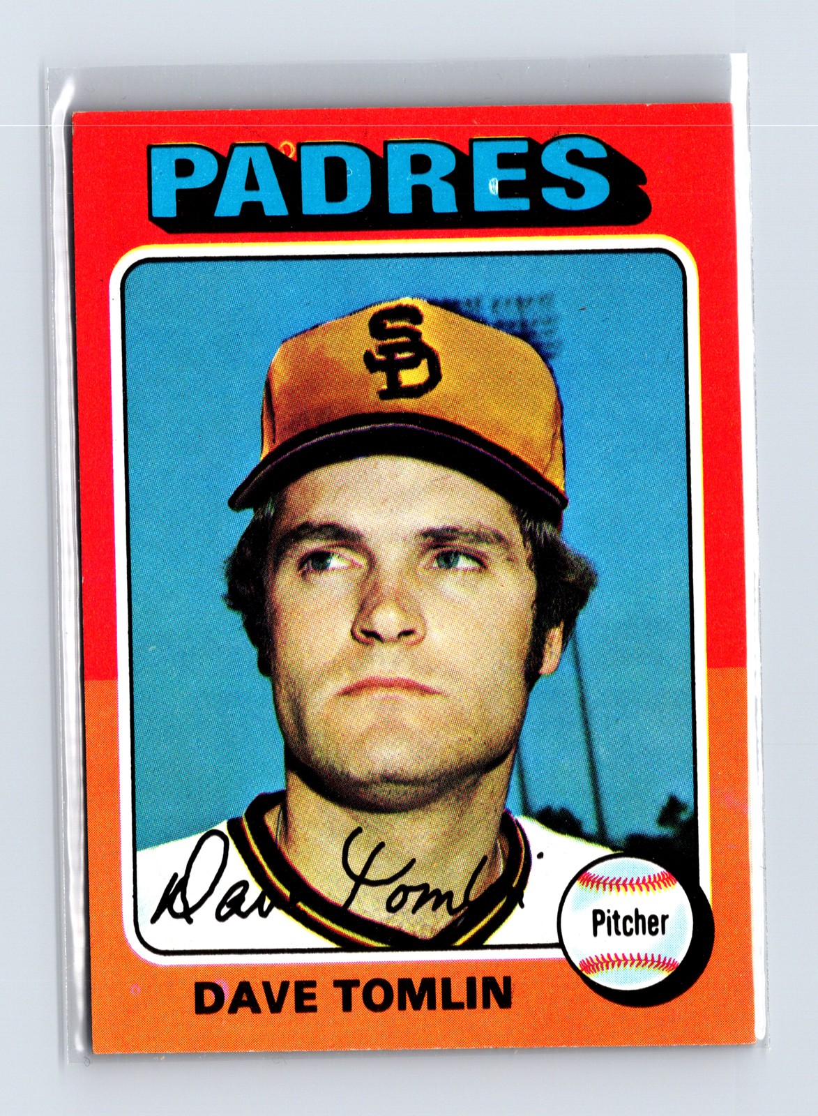 1975 Topps Baseball - SET BREAK - #578 Dave Tomlin (RC)