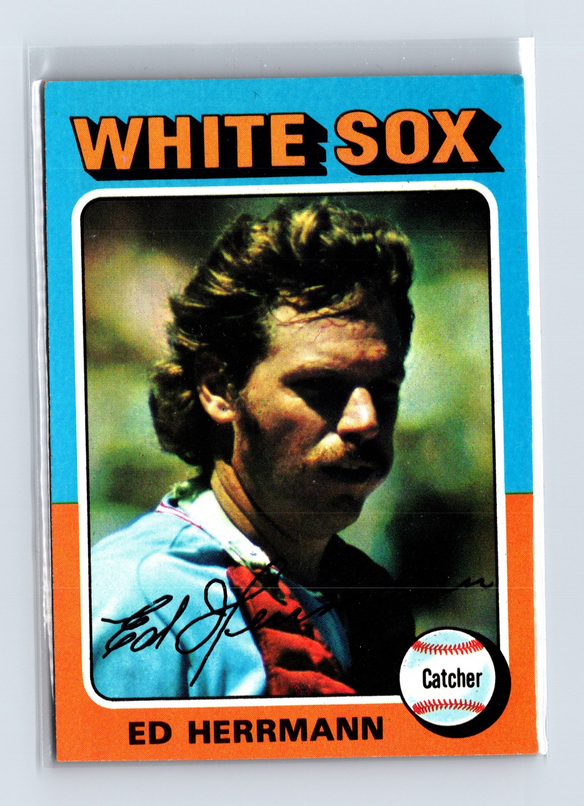 1975 Topps Baseball - SET BREAK - #219 Ed Herrmann