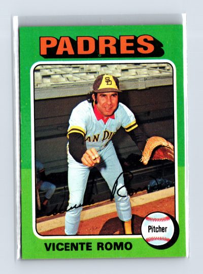 1975 Topps Baseball - SET BREAK - #274 Vicente Romo