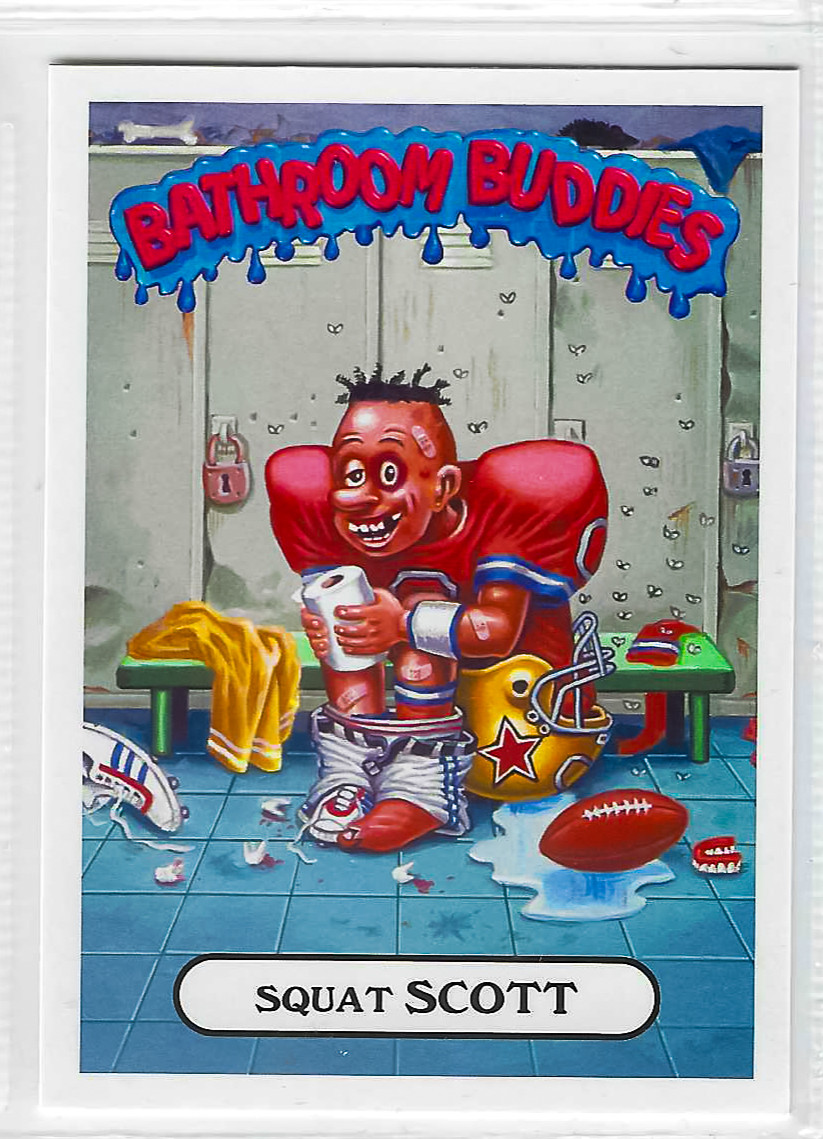 2017 Garbage Pail Kids Adam-Geddon Series 1 Squat Scott #9a