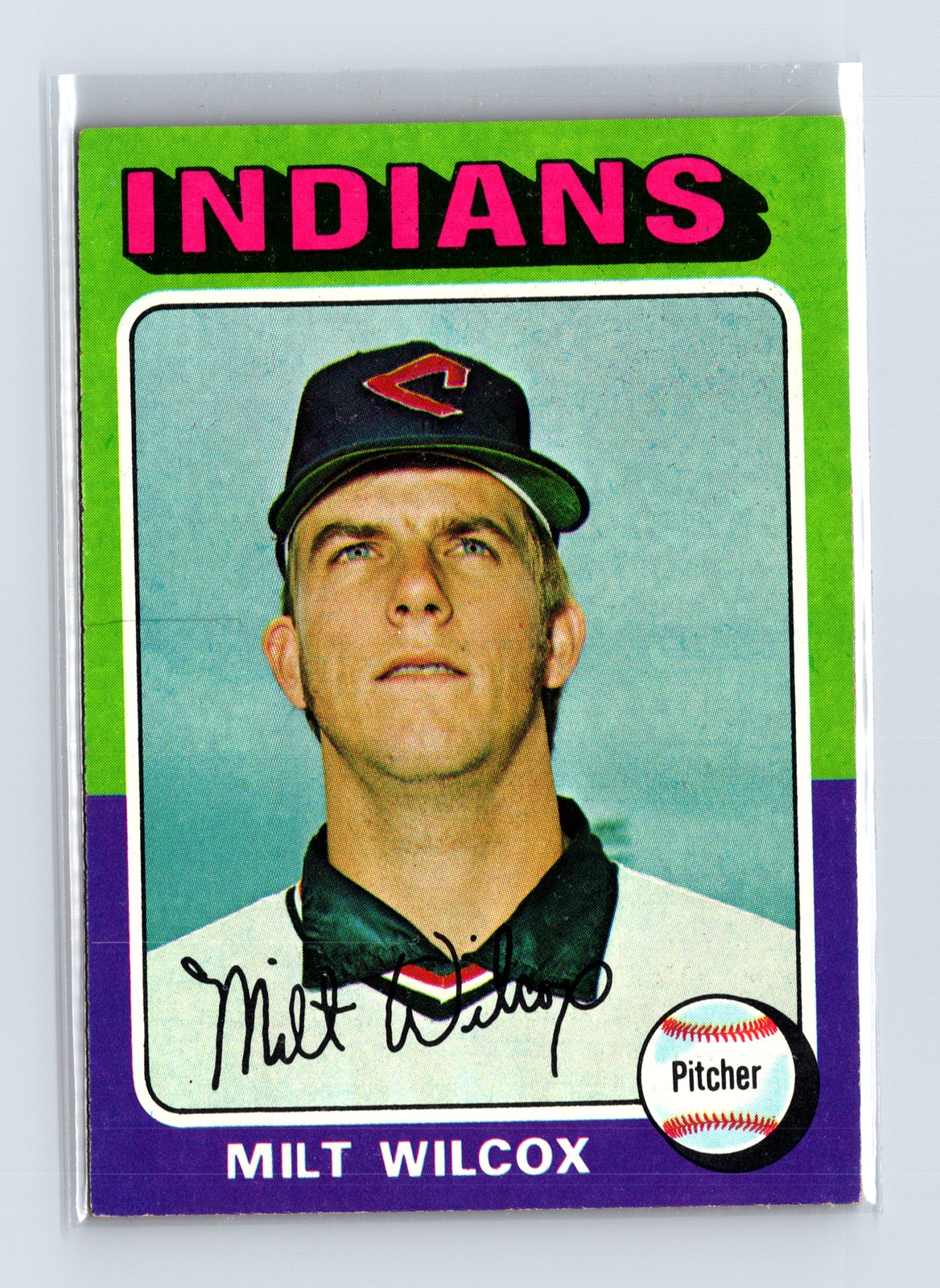 1975 Topps Baseball - SET BREAK - #14 Milt Wilcox