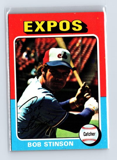 1975 Topps Baseball - SET BREAK - #471 Bob Stinson
