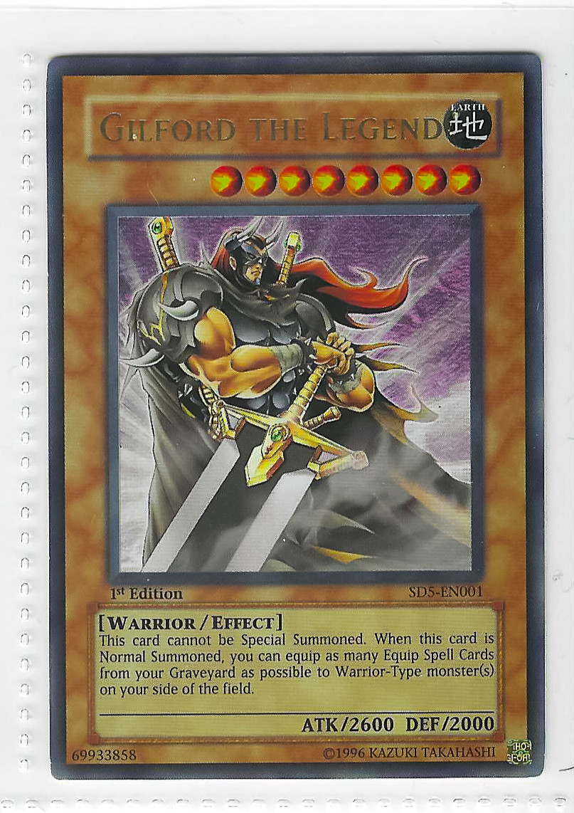 Yu-Gi-Oh! Gilford the Legend Ultra Rare 1st Edition SD5-EN001
