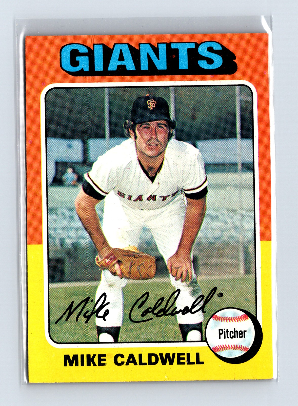 1975 Topps Baseball - SET BREAK - #347 Mike Caldwell