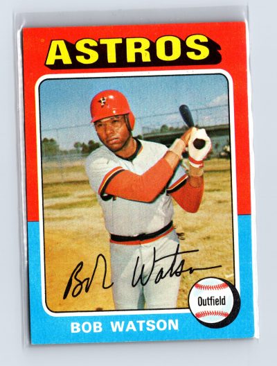 1975 Topps Baseball - SET BREAK - #227 Bob Watson