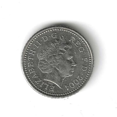 2004 Great Britain 5 Pence Crowned Thistle Elizabeth II Crowned UK - C-0002
