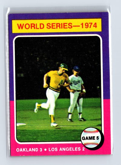 1975 Topps Baseball - SET BREAK - #465 Joe Rudi World Series Game 5 Ron Cey