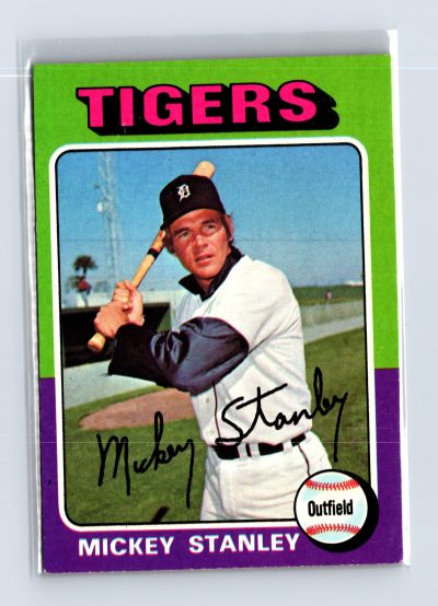 1975 Topps Baseball - SET BREAK - #141 Mickey Stanley