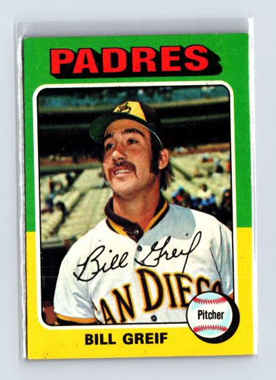 1975 Topps Baseball - SET BREAK - #168 Bill Greif