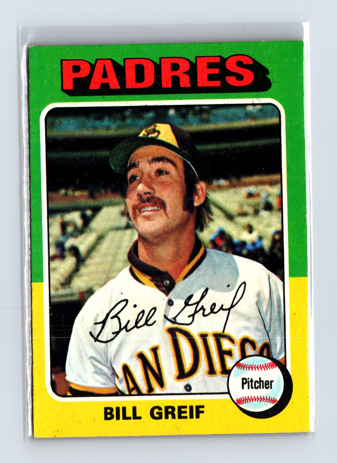 1975 Topps Baseball - SET BREAK - #168 Bill Greif