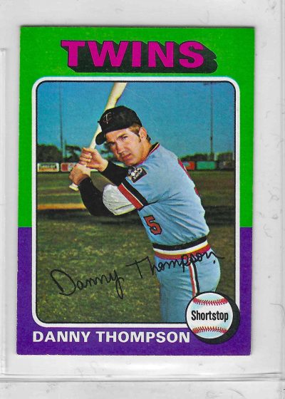 1975 Topps MINI Baseball - SET BREAK - Danny Thompson #249
