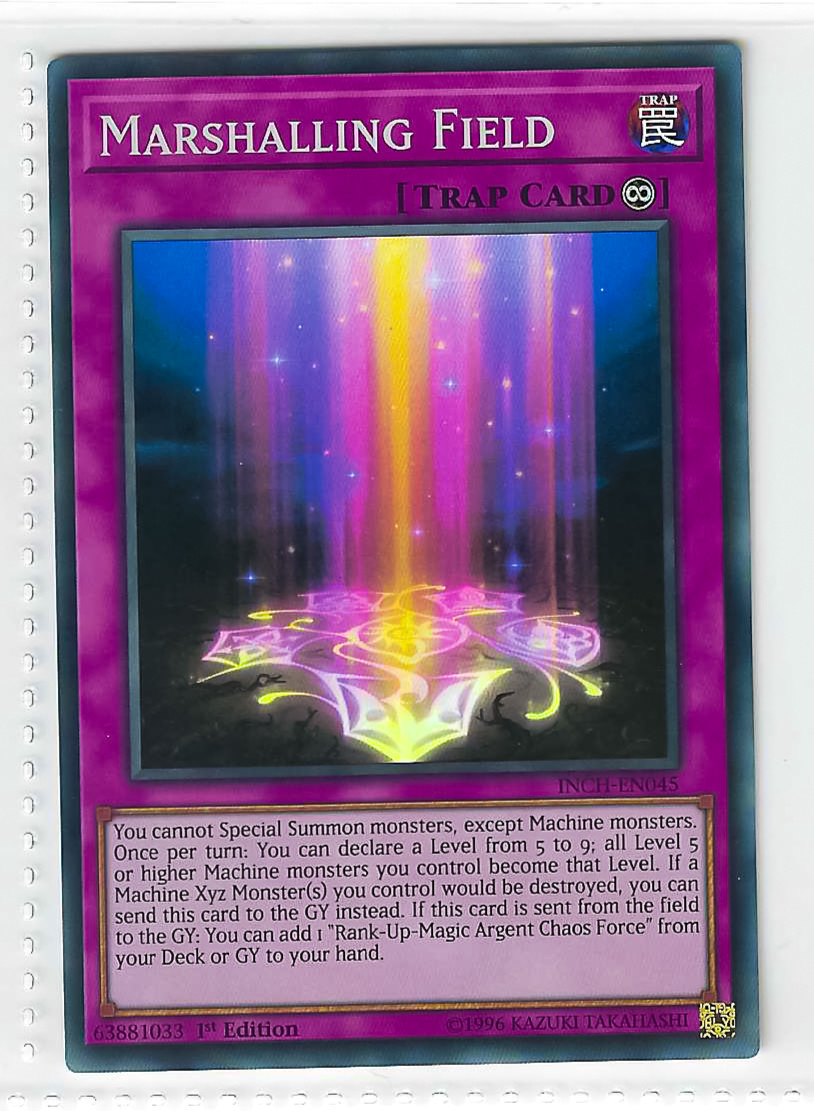 Yu-Gi-Oh! Marshalling Field Secret Rare INCH-EN045 1st Edition