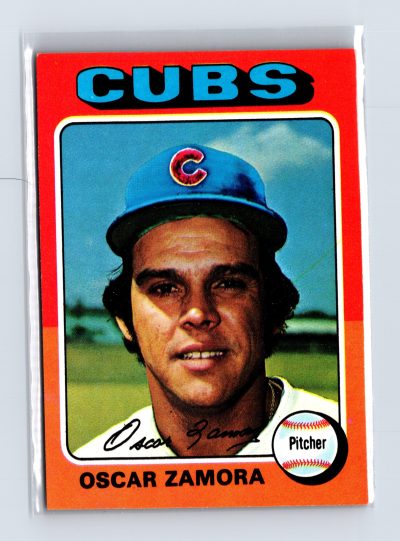 1975 Topps Baseball - SET BREAK - #604 Oscar Zamora (RC)