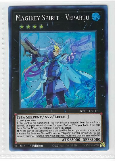Yugioh Magikey Spirit - Vepartu BODE-EN047 1st Edition Super Rare