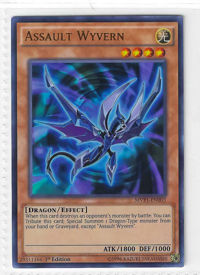 Assault Wyvern MVP1-EN003 Secret Rare 1st Edition Yu-Gi-Oh! TCG