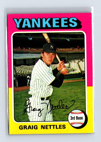 1975 Topps Baseball - SET BREAK - #160 Graig Nettles