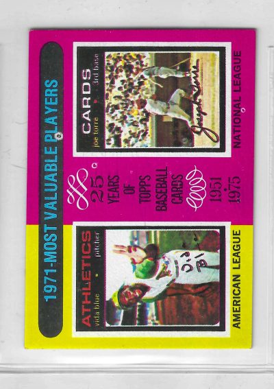 1975 Topps MINI Baseball - SET BREAK - Vida Blue / Joe Torre #209
