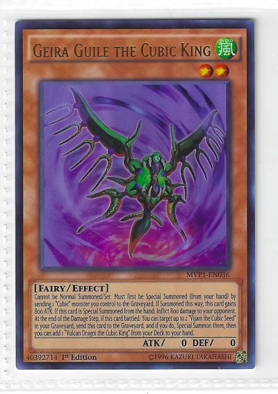 Yu-Gi-Oh! Geira Guile the Cubic King MVP1-EN036 1st Edition Ultra Rare