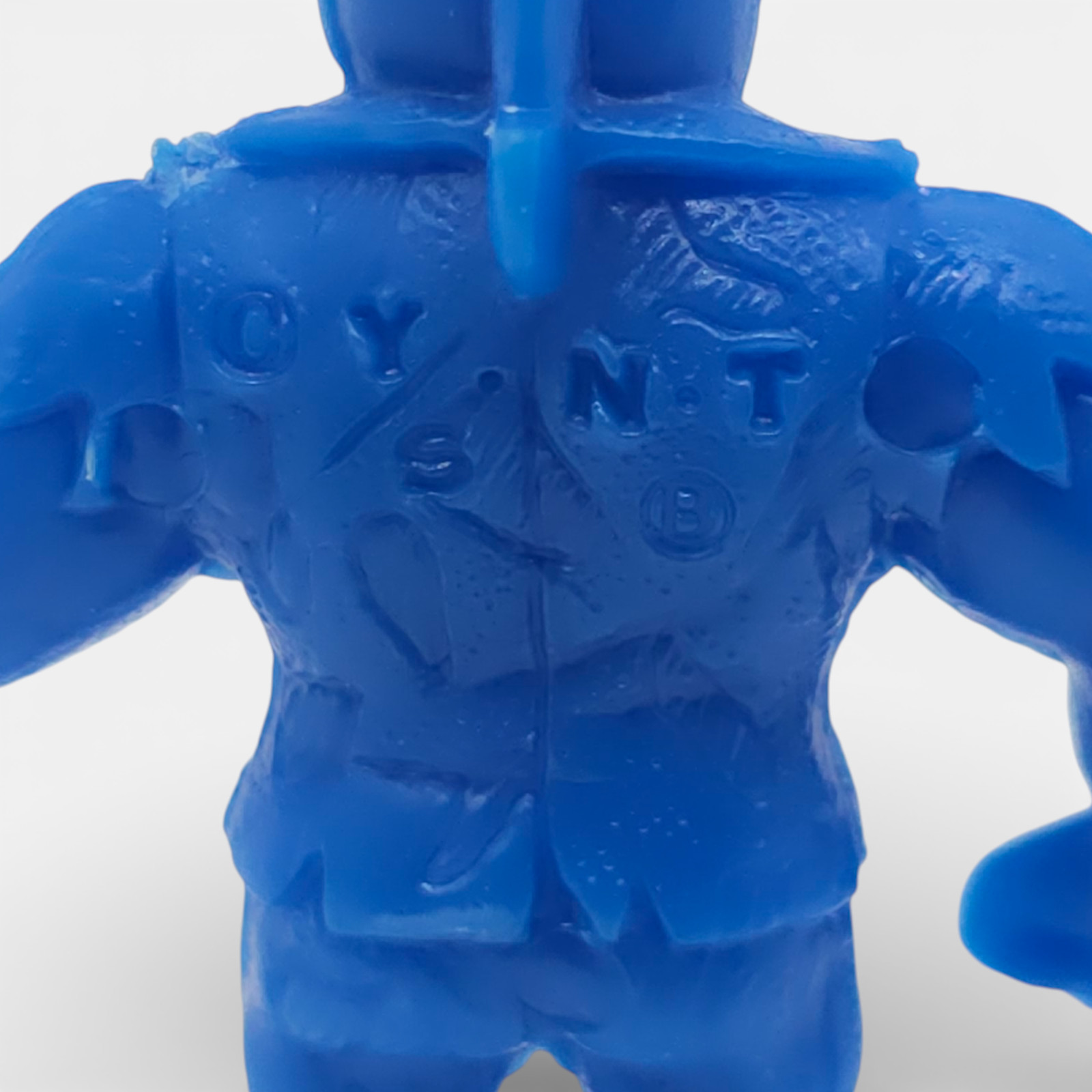 Vintage Blue M.U.S.C.L.E. #198 Soldierman Kinnikuman Muscle Men Mattel - Image 3